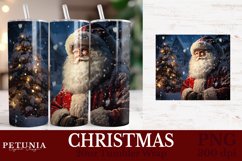 Christmas sublimation PNG being used as a 20oz Tumbler Wrap print