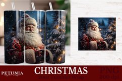 Christmas sublimation PNG being used as a 20oz Tumbler Wrap print