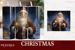 Christmas sublimation PNG being used as a 20oz Tumbler Wrap print