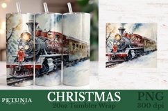 Christmas sublimation PNG being used as a 20oz Tumbler Wrap print