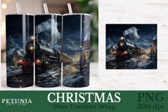 Christmas sublimation PNG being used as a 20oz Tumbler Wrap print