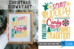 Christmas Subway Art SVG | Typography Art SVG | Word Art SVG Product Image 1