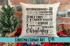 Christmas Subway Art SVG Product Image 2