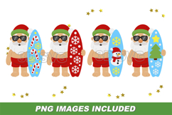 Summer Santa Claus Elements 3D SVG and Clipart Product Image 4