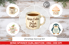 Wind Spinner Christmas Survival Quotes Product Image 1