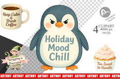 Clipart Christmas Survival Quotes Product Image 1