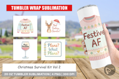 Tumbler Christmas Survival Quotes Product Image 1