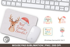 Mouse Pad Christmas Survival Quotes Product Image 1