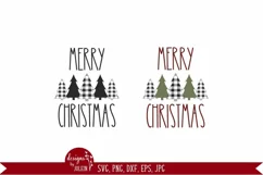 Merry Christmas, Plaid Trees, Christmas Designs Product Image 7
