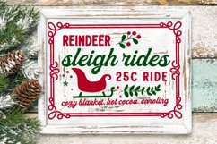 Farmhouse Christmas Sign Bundle - Rustic Holiday Decor SVG Product Image 4