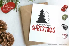 Xmas SVG Cutting File | Merry Christmas | Christmas Trees SV Product Image 3