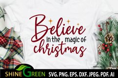 christmas svg believe in the magic of Christmas