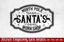 North pole santa&#039;s workshop SVG Product Image 1