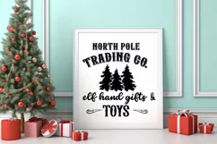 North pole trading co. elf hand gifts & toys SVG Product Image 1