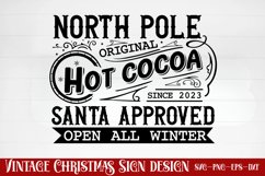 North pole original hot cocoa since 2023 santa approved open Product Image 1