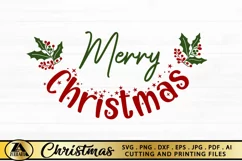 Christmas Ornament SVG Door Sign SVG Merry Christmas SVG Product Image 4