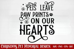 Pets leave paw prints on our hearts SVG Product Image 1