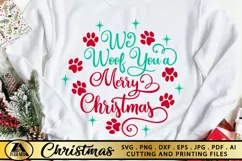 Christmas Ornament SVG We Woof You a Merry Christmas SVG Product Image 5