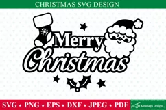 Merry Christmas SVG Design, Santa SVG Product Image 2