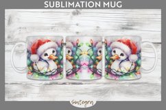 Christmas Swan v3 Entangled in Lights Mug Wrap Sublimation Product Image 1
