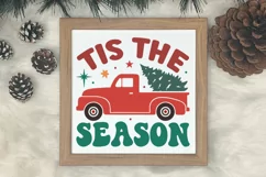 Tis the season SVG, Retro Christmas SVG Design Product Image 2