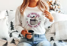 Creepy Christmas sublimation design - Hot Chocolate png Product Image 5