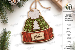 Christmas Sweater Ornament Laser Cut. Christmas Decor SVG Product Image 1