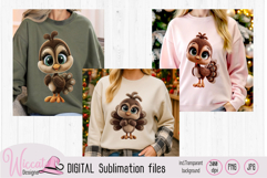 Cute Faux Yarn Turkey PNG Bundle Knitted Thanksgiving Turkey Product Image 1