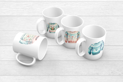 Ugly Christmas Sweaters Vol 2 Pastel Watercolor PNG Product Image 3