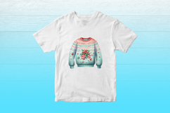 Ugly Christmas Sweaters Clipart Bundle | 10 Watercolor PNGs Product Image 6