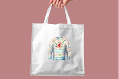 Ugly Christmas Sweaters Clipart Bundle | 10 Watercolor PNGs Product Image 8