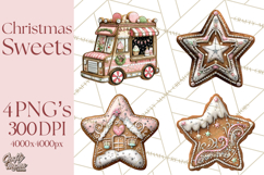 Christmas Sweets Wonderland Clipart, Holiday Candy PNG Product Image 1