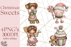 Christmas Sweets Wonderland Clipart, Holiday Candy PNG Product Image 1