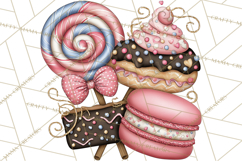 Christmas Sweets Wonderland Clipart, Holiday Candy PNG Product Image 4