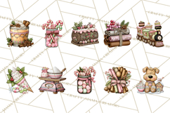 Christmas Sweets Wonderland Clipart, Holiday Candy PNG Product Image 6
