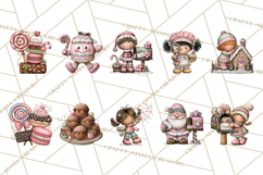 Christmas Sweets Wonderland Clipart, Holiday Candy PNG Product Image 9