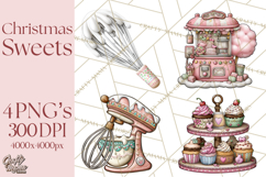 Christmas Sweets Wonderland Clipart, Holiday Candy PNG Product Image 1