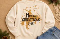 Western Christmas SVG Designs | Merry Christmas Y’all Product Image 2