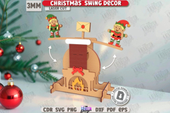 Christmas Swing Laser Cut Bundle|Christmas Decor| Xmas SVG Product Image 4