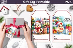Christmas Gift Tag | Christmas Chicken Gift Tag Printable Product Image 1