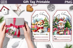 Christmas Gift Tag | Christmas Deer Gift Tag Printable Product Image 1