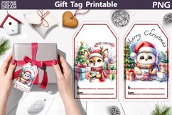 Christmas Gift Tag | Christmas Deer Gift Tag Printable Product Image 1