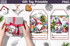 Christmas Gift Tag | Christmas Gnome Gift Tag Printable Product Image 1