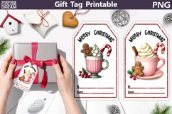 Christmas Gift Tag | Christmas Coffee Gift Tag Printable Product Image 1