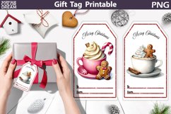 Christmas Gift Tag | Christmas Coffee Gift Tag Printable Product Image 1