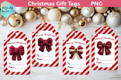 Christmas Gift Tags Printable, Latch Hook Yarn PNG Product Image 1