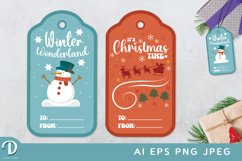 Printable Winter and Christmas Tag Set Product Image 1