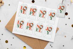 Christmas tag printable, gift tags printable PNG Product Image 2