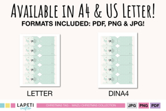 Christmas snowman tags available as individual files and printable sheet