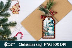 Christmas tags printable | Christmas snowman gift tag